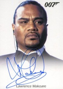 James Bond Archives Final Edition 2017 Lawrence Makoare Autograph Card
