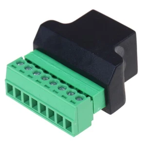 Ethernet RJ45 8P8C CAT Female to AV Screw Terminal 8 Pin ADSL Connector Adapter- - Afbeelding 1 van 14