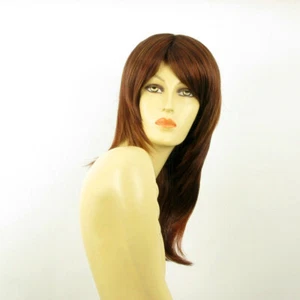 parrucca donna semi lunga castano medio mechato rosso tiziano COLINE 33H130 - Picture 1 of 8