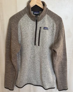 Patagonia Better Maglione 1/4 Zip Pullover in Pile Uomo Grigio Medio 25523 - Foto 1 di 7
