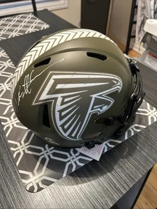 Deion Sanders firmato Atlanta Falcons full size saluto al servizio autentico - Foto 1 di 4