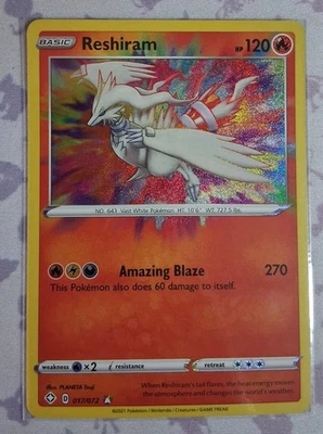 Reshiram 017/072 Shining Fates Holo - image 1 of 2