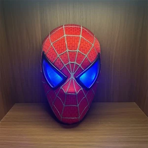 Máscara de Halloween Tobey Maguire's Spider-Man - utilería de cosplay de cara completa - Imagen 1 de 23