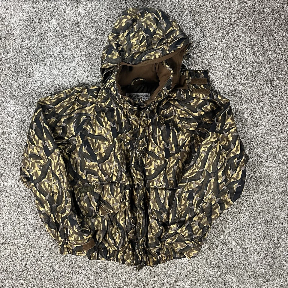 Vintage 90s Columbia Sportswear Camo Winter Coat Jacket Large Outdoor Hunting - Image 1 of 4