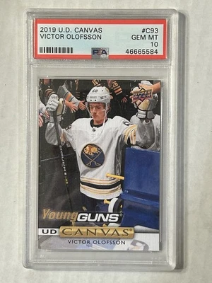 Victor Olofsson 2019-20 Upper Deck Young Guns Canvas #C93 PSA 10 GEM MT RC T956 Foto 1 de 2
