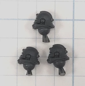 40k AdMech Skitarii ARMORY Bits Vanguard Ranger Bionic Helmet Head x3 Lot AR02 - Picture 1 of 4