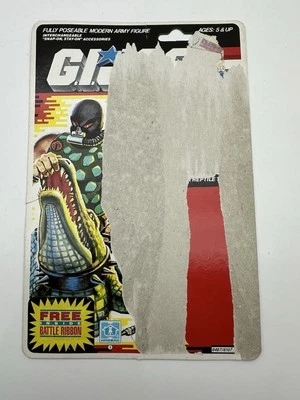 Tarjeta de archivo Croc Master V1 vintage GI Joe reverso completo sin cortar 1987 Hasbro Foto 1 de 4