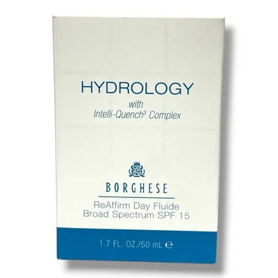 *Borghese Hydrology con complejo Intelli-Quench3 reafirmar fluido de día FPS15 1,7 oz Foto 1 de 2