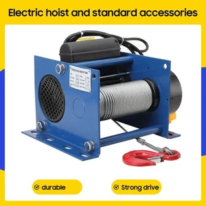 Electric Hoist Winch for Lifting/Towing Materials Wire Rope 30m 11m/min - Picture 1 of 17
