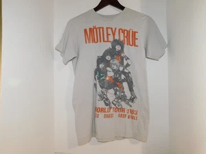 Camisa Motley Crue 1983 World Tour Camisa-talla pequeña-estilo retro - Imagen 1 de 4