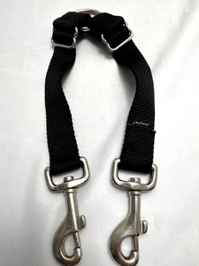 PetSafe Double Clip Dog Leash Coupler Adjustable 20” Black Heavy Duty - Picture 1 of 4