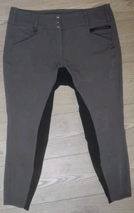 Pantalones de montar ecuestres Romfh de asiento completo para mujer 34R gris gris - Imagen 1 de 10
