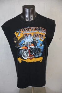 Mens Harley Davidson Sleeveless Shirt Size XL Freedom To Ride San Jose CA Cotton - Picture 1 of 7