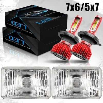 LED Headlight Bulb For Chrysler Cordoba 1980-1983 Low & High Beam Set of 2 Foto 1 de 4