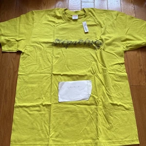 New FW19 Supreme Smoke Tee Sulfur Sz X-Large XL In Hand Ships Now - Picture 1 of 2