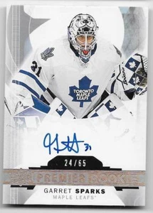 15/16 UPPER DECK PREMIER ROOKIES SILVER SPECTRUM AUTOGRAPH Garret Sparks #24/65 - Picture 1 of 1