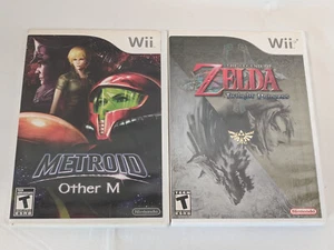 Nintendo Wii Lot of 2 Games - Metroid , The Legend Of Zelda: Twilight Princess, - Picture 1 of 8