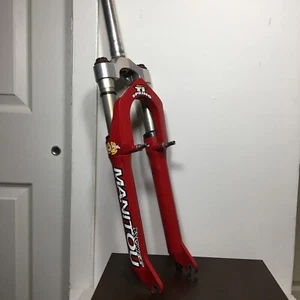 Rare Answer Manitou TI Spring Titanium Forks 1 1/8” Threadless 184mm - Picture 1 of 6