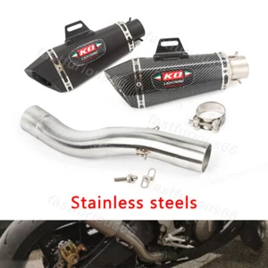 Exhaust Muffler Mid Link Pipe 51MM System DB Killer For Kawasaki ZX10R 2004-2005 - Picture 1 of 12