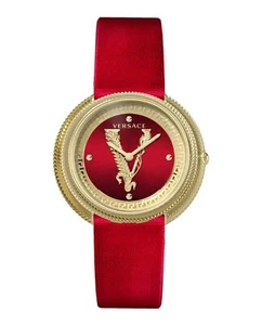 Versace Womens Thea Gold 38mm Strap Fashion Watch - Picture 1 of 5