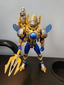 Bandai Power Rangers Time Force Blue Battle Warrior 6" Figure - Near Complete - Picture 1 of 9