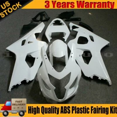 K4 04-05 Unpainted Fairing Kit For Suzuki GSXR600 GSXR750 2004 2005 BodyWork US - Image 1 of 4
