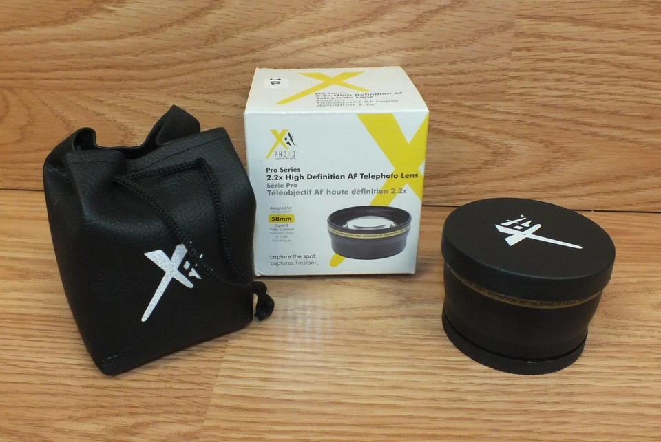 Genuine XIT Pro Series 2.2X High Definition AF Telephoto Lens 58mm With Box  - Image 1 of 4