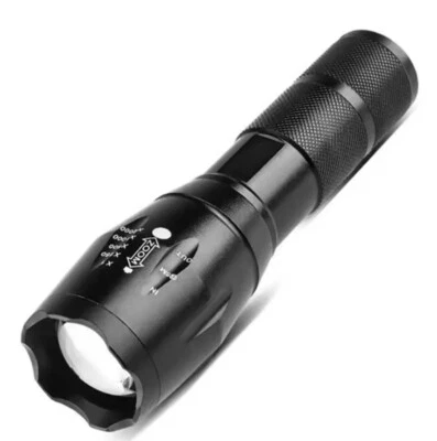 MMOBIEL 🔦 Hochleistungs-LED-Taschenlampe, Camping-Taschenlampe, 5 Lichtmodi, Zoomlicht