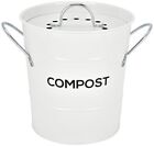 Indoor Kitchen Compost Bin By Spigo, Great For Food Scraps, Includes Charcoal Fi