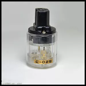 HI-End IEC C13 Mains Power Plug Female Copper Connector Cable Cord - Picture 1 of 2