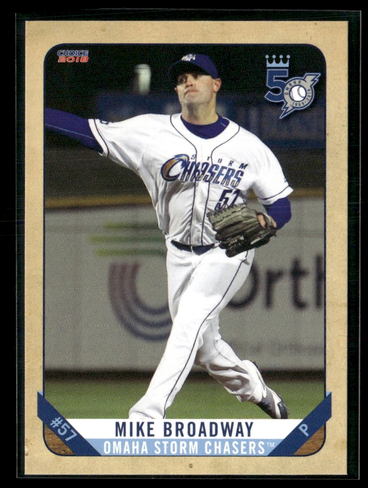 Mike Broadway 2018 Omaha Storm Chasers Team Set - Image 1 of 2