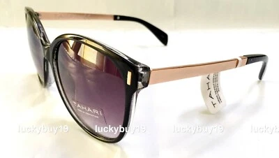 NUEVO CON ETIQUETAS TAHARI TH 657 Negro Dorado Auténticas Gafas de Sol Mujer Idea de Regalo /764/Nuevo Foto 1 de 4