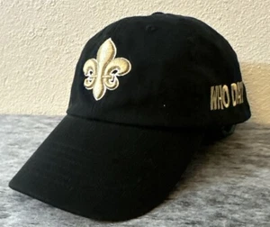 New Orleanse Saints City Hunter Hat Who Dat Strapback Black - Picture 1 of 8
