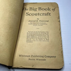 BSA The Big Book of Scoutcraft por Atwood H. Townsend 1929 tapa dura BO-135 - Imagen 1 de 8