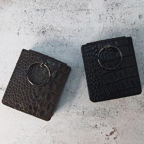 Mone B из натуральной кожи чехол для Galaxy Z Flip6 Z Flip5 Z Flip4 Z Flip3 сделано в Корее - Изображение 1 из 4