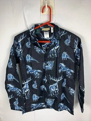 Top de pijama Pottery Barn Teen Harry Potter azul talla pequeña animales mago Foto 1 de 4