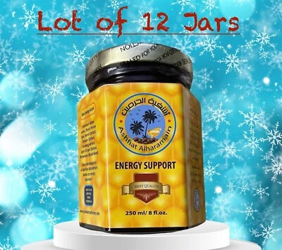 12 Jars ASHFIAT ALHARAMAIN Organic Honey - Energy Support 12 jars Exp 2026