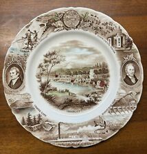 Vintage Johnson Bros Oregon Plate Collectible Lewis & Clark Historic Meier Frank