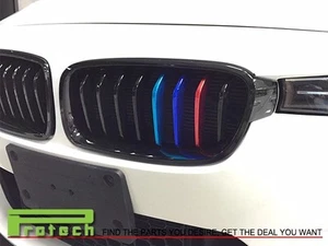 Rejilla de capó de metal color M negro brillante BMW F30 F31 328i 335i 316d 318d 320d - Imagen 1 de 2