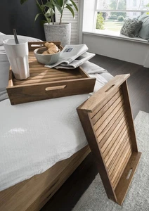 Tablett-Set 2-tlg. "Medina" Teak natur Holz NEU OVP!!! - Bild 1 von 1