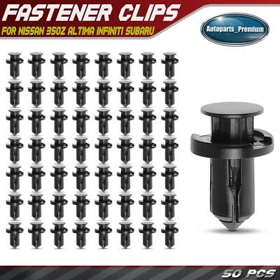 Sujetador de retención protector contra salpicaduras de clip de nailon de 10 mm 50 piezas para Nissan INFINITI Subaru Foto 1 de 4