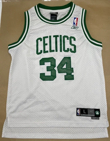 REEBOK NBA BOSTON CELTICS PAUL PIERCE WHITE JERSEY SIZE YOUTH Large (14-16) Cover