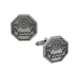 Avengers Captain America Brushed Boxed Cuff Links Officially Licensed by MARVEL - Bild 1 von 3