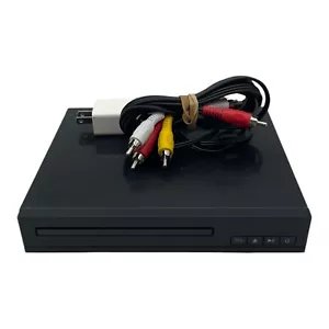 Reproductor de DVD ONN con TTS 100008761 compacto de viaje negro probado sin control remoto y cable AV - Imagen 1 de 5