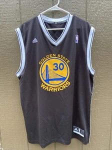 Golden State Warriors Steph Curry maglia uomo grande nera logo Adidas - Foto 1 di 13