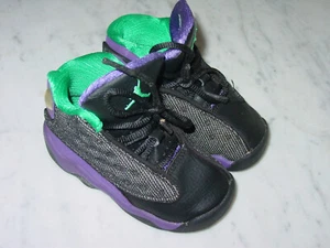 2012 Nike Air Jordan Retro 13 "Violet Teal" Black Toddler Shoes! Size 6C - Picture 1 of 12