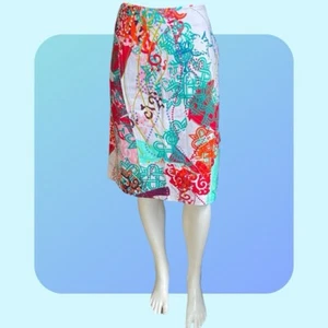 Jeans Christian Lacroix Mujer’s Falda EU 40 US 8 M Multicolor Aline Hasta la Rodilla - Imagen 1 de 10