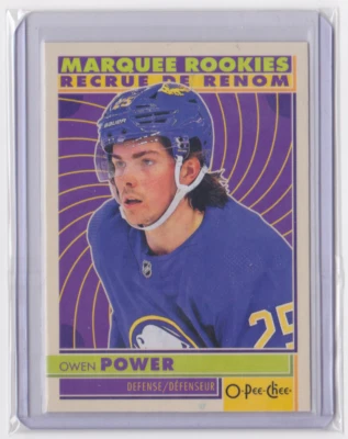 2022-23 O-PEE-CHEE MARQUEE ROOKIES RETRO INSERT OWEN POWER #566 BUFFALO SABERS - Image 1 of 2