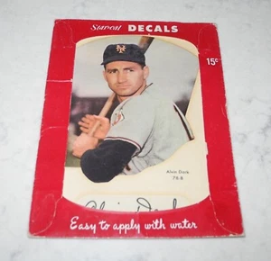 1952 Star-Cal Decals Type 1 Alvin Dark New York Giants Sticker Unopened Sealed - Picture 1 of 2