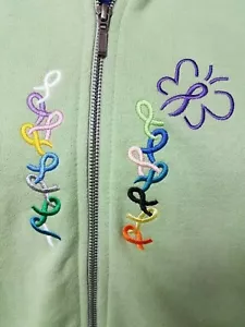 Butterfly with ribbons Zip Sweater - Picture 1 of 4